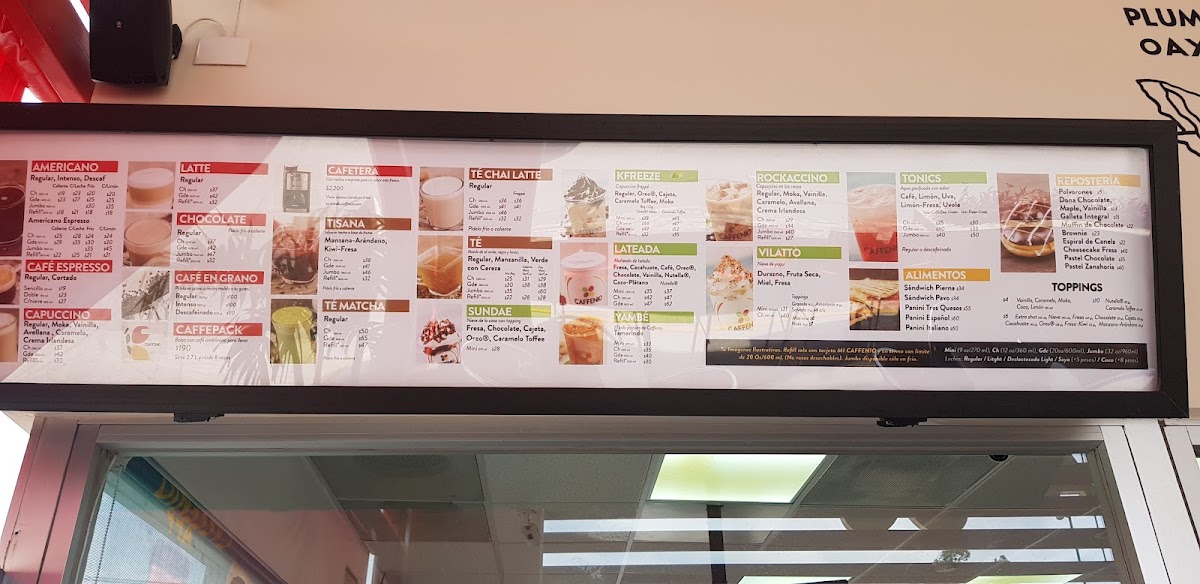 CAFFENIO Río de las Cañas Menu - Image 1